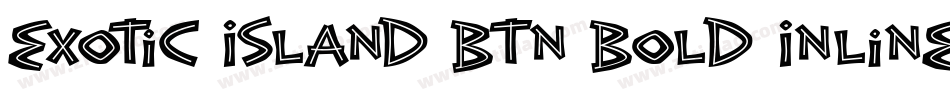 Exotic Island BTN Bold Inline字体转换